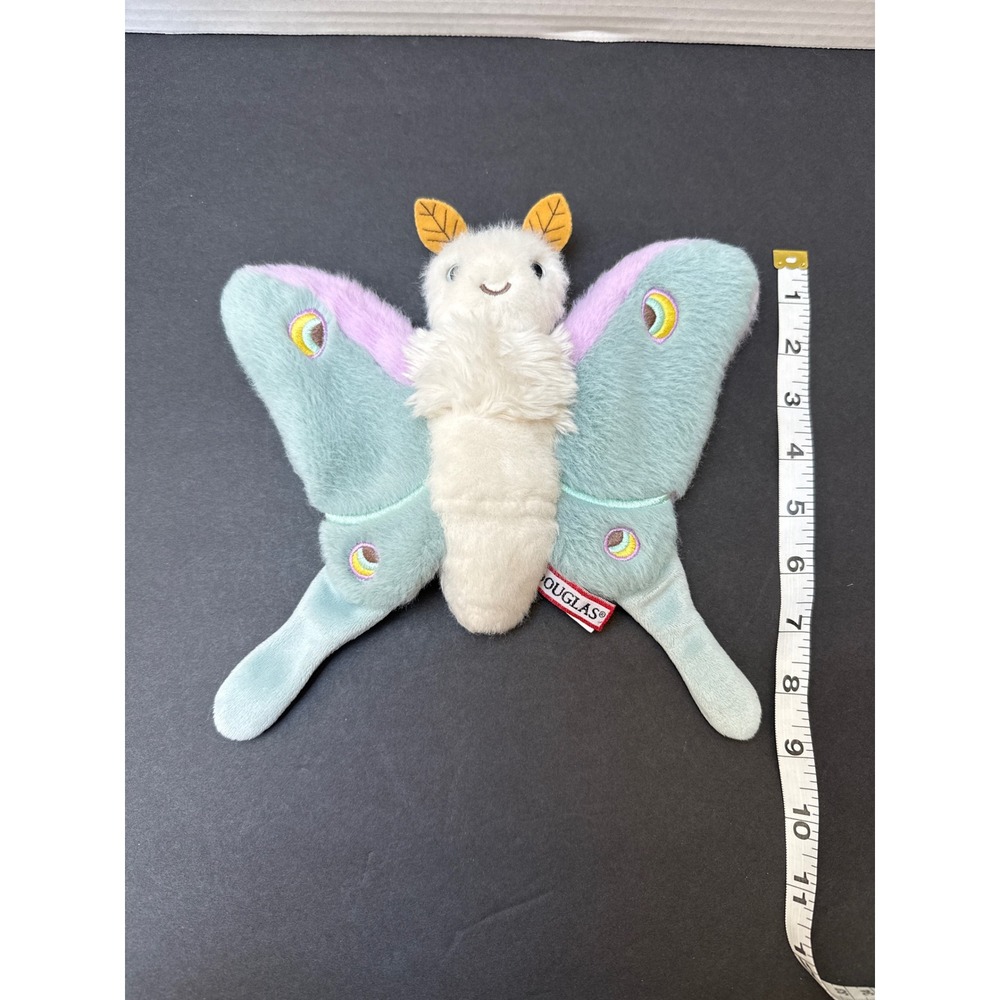 Douglas Luna Moth Plush Stuffed Animal Pastel Teal Purpleโ 1608 Soft Toy 9 inch